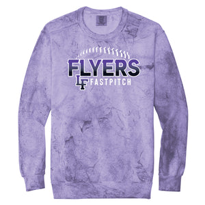 Little Flyers Fastpitch Color Blast Crewneck Sweatshirt