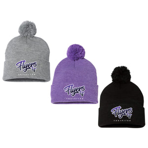 Little Flyers Fastpitch Sportsman 12" Pom-Pom Cuffed Beanie