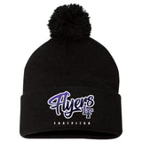 Little Flyers Fastpitch Sportsman 12" Pom-Pom Cuffed Beanie