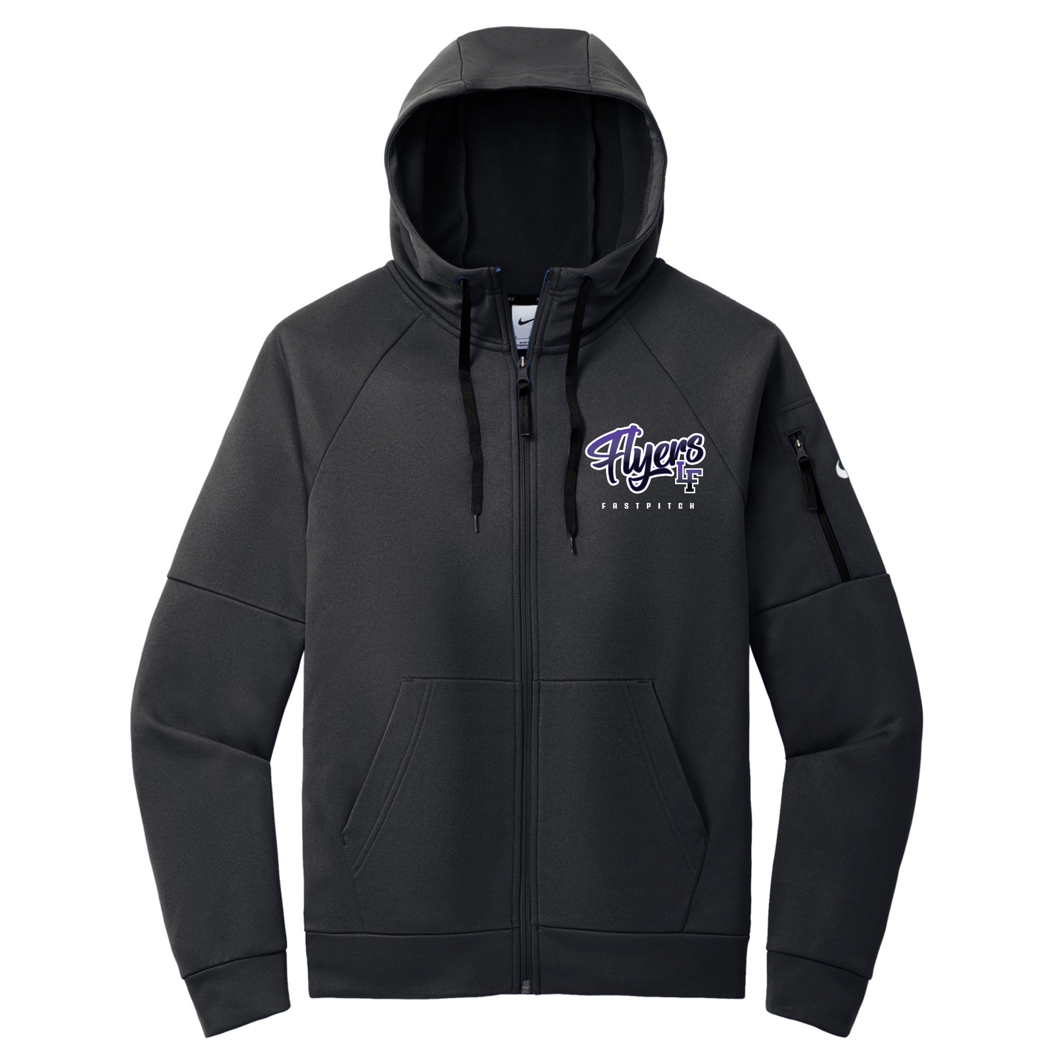 Little Flyers Fastpitch Nike Therma-FIT Pocket Full-Zip Fleece Hoodie