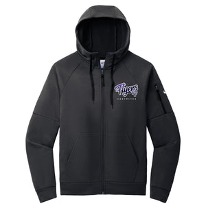 Little Flyers Fastpitch Nike Therma-FIT Pocket Full-Zip Fleece Hoodie