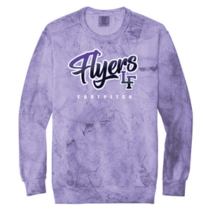 Little Flyers Fastpitch Color Blast Crewneck Sweatshirt