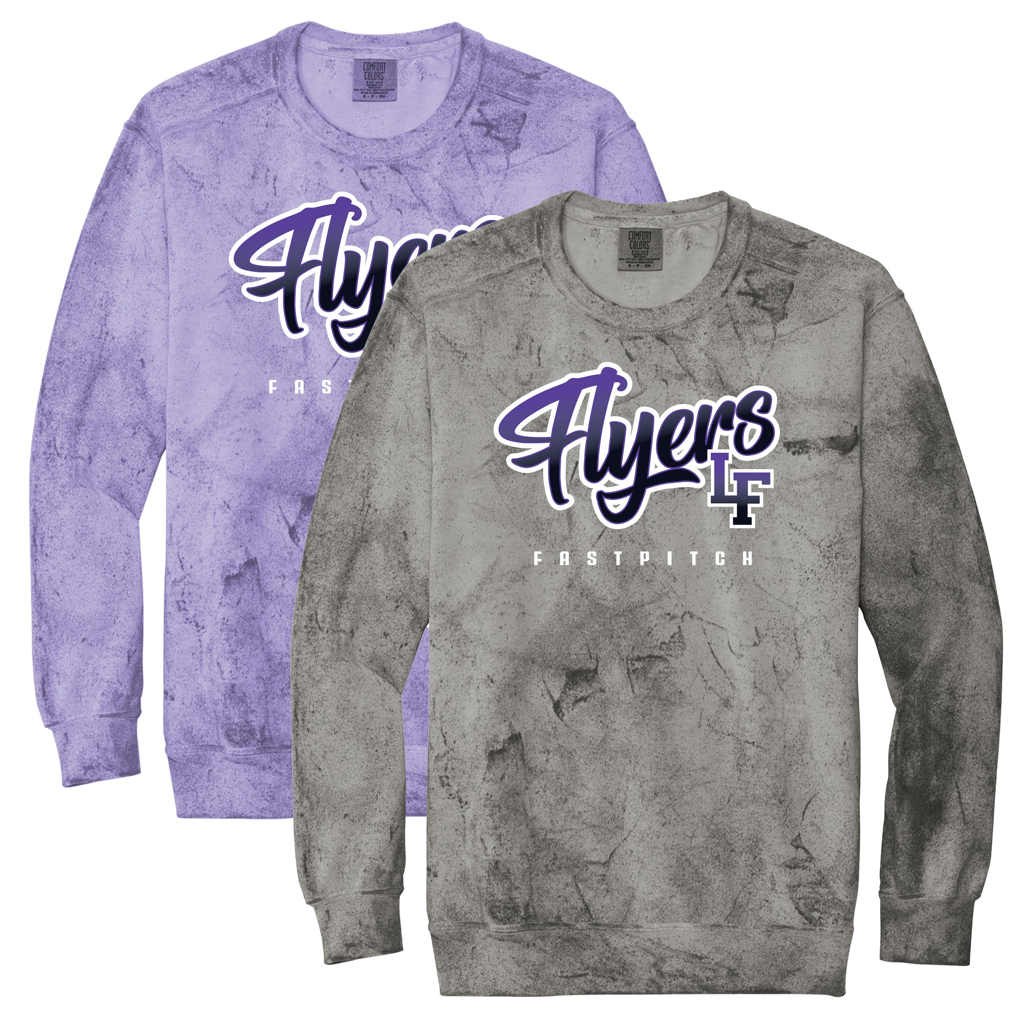 Little Flyers Fastpitch Color Blast Crewneck Sweatshirt