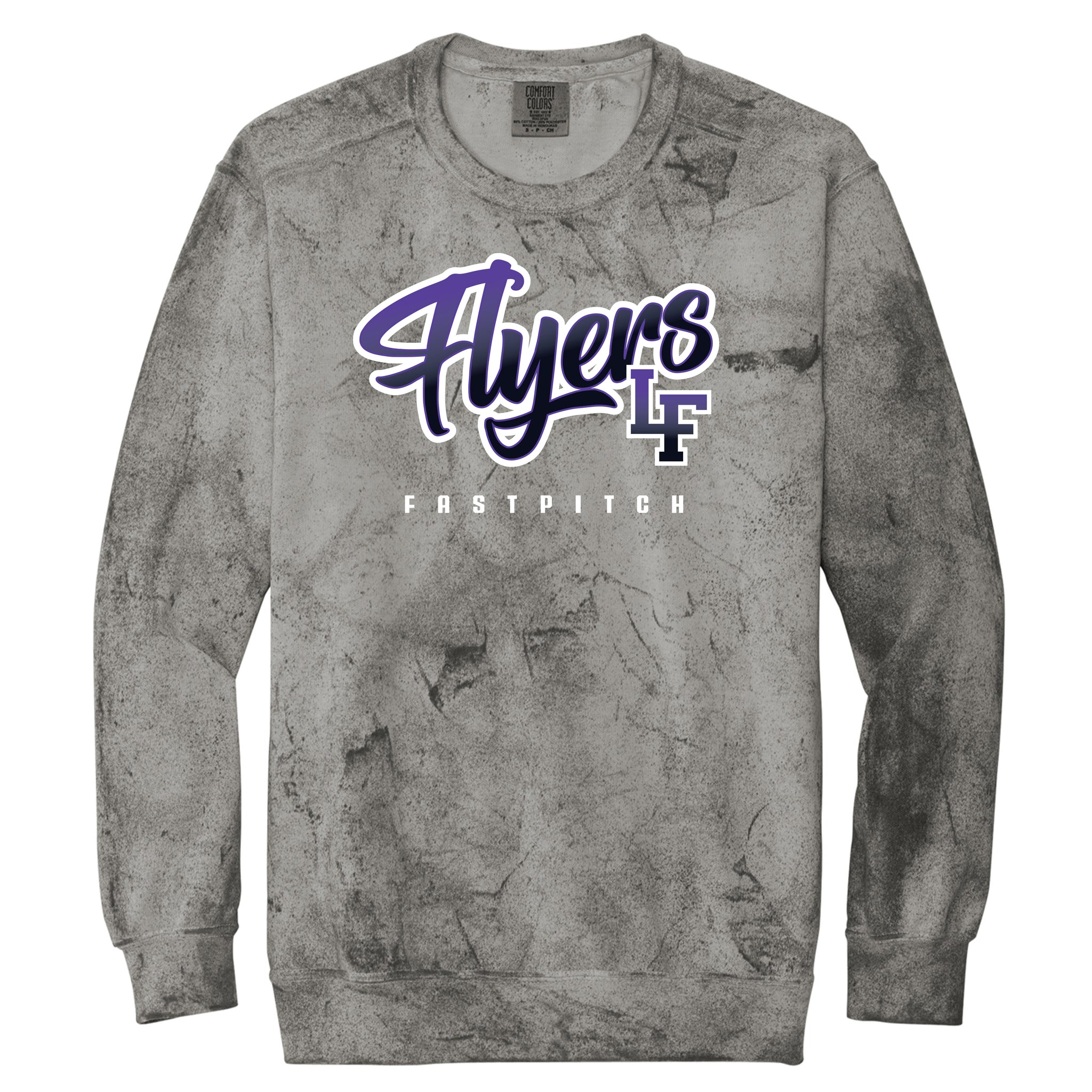 Little Flyers Fastpitch Color Blast Crewneck Sweatshirt