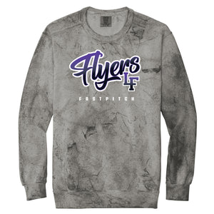Little Flyers Fastpitch Color Blast Crewneck Sweatshirt