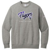 Little Flyers Fastpitch Nike Club Fleece Sleeve Swoosh Crew