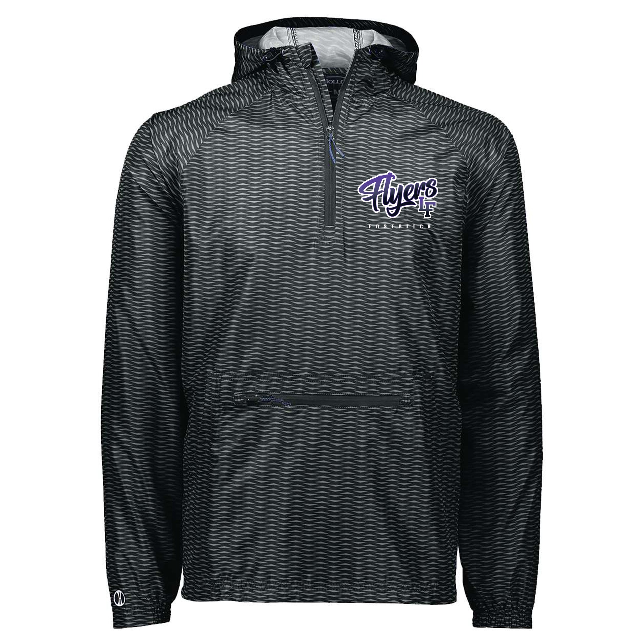 Little Flyers Fastpitch Holloway Range Hooded Packable Quarter-Zip Jacket
