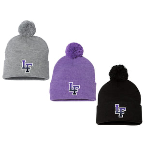 Little Flyers Fastpitch Sportsman 12" Pom-Pom Cuffed Beanie