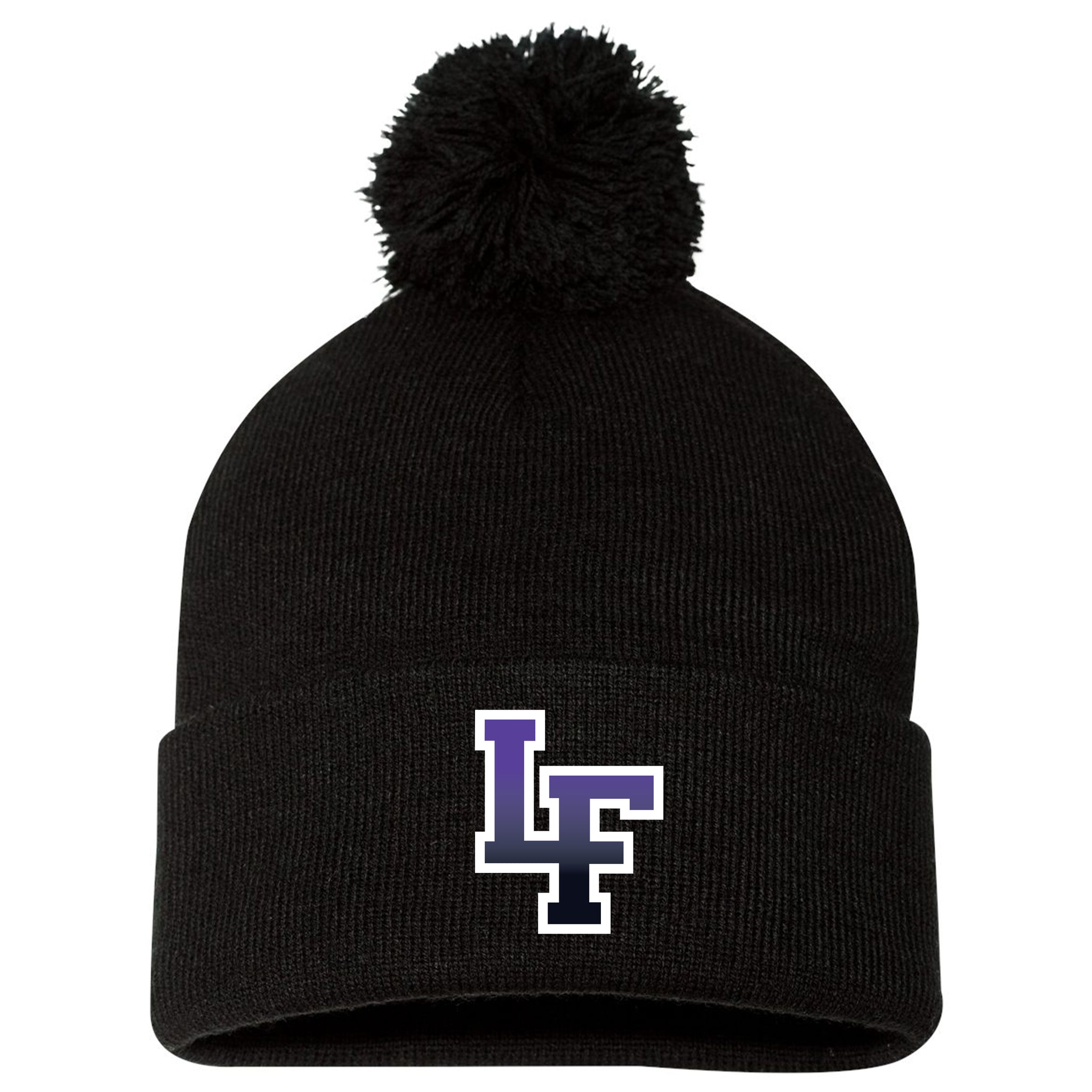 Little Flyers Fastpitch Sportsman 12" Pom-Pom Cuffed Beanie