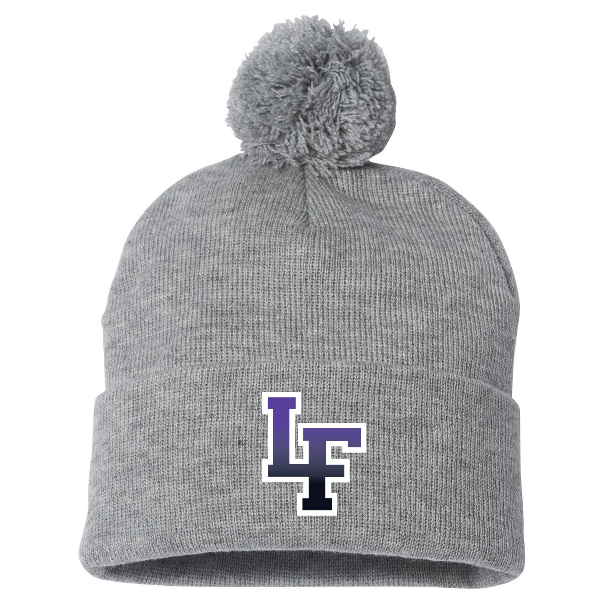 Little Flyers Fastpitch Sportsman 12" Pom-Pom Cuffed Beanie