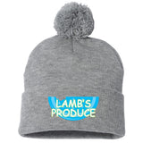 Lamb's Produce Slowpitch Sportsman 12" Pom-Pom Cuffed Beanie