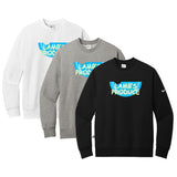 Lamb's Produce Slowpitch Nike Club Fleece Sleeve Swoosh Crew