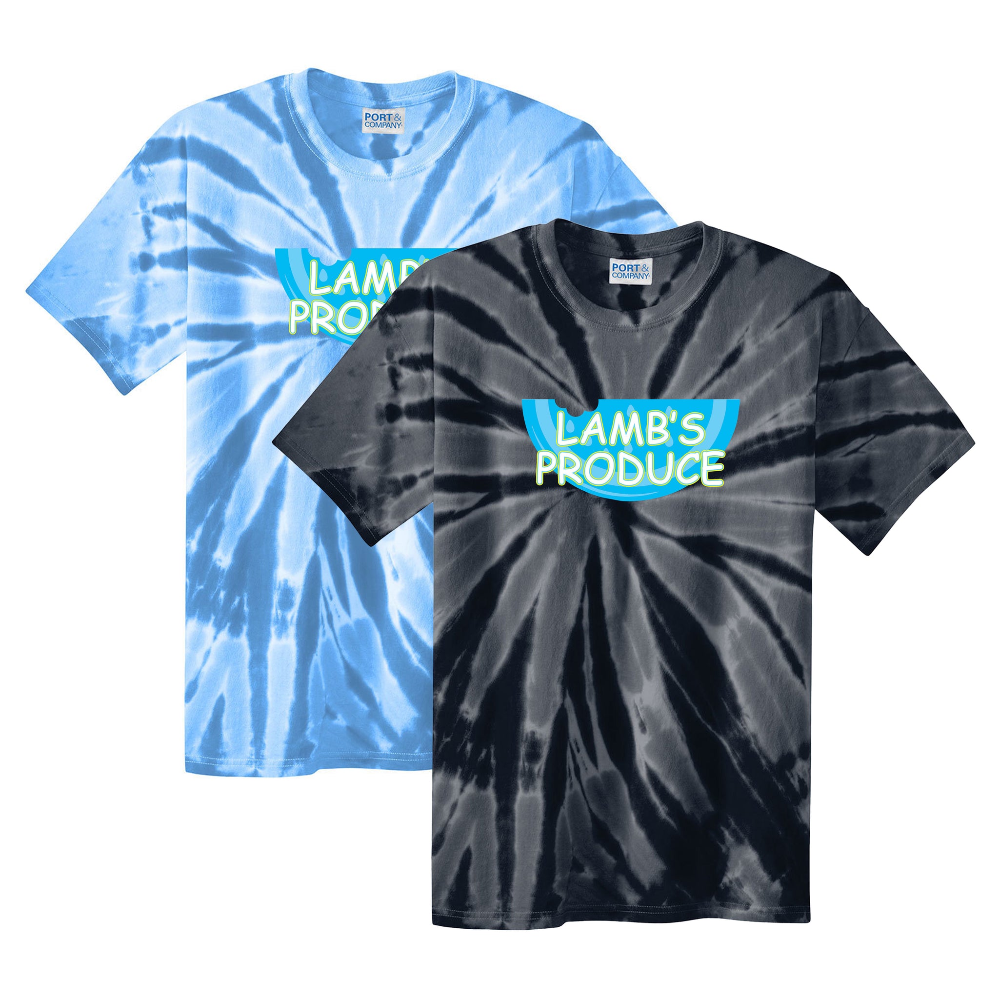 Lamb's Produce Slowpitch Port & Company® Tie-Dye Tee
