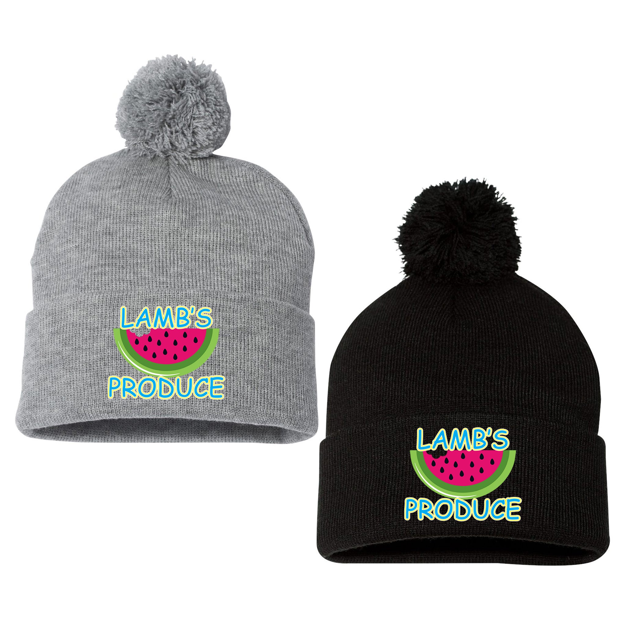 Lamb's Produce Slowpitch Sportsman 12" Pom-Pom Cuffed Beanie