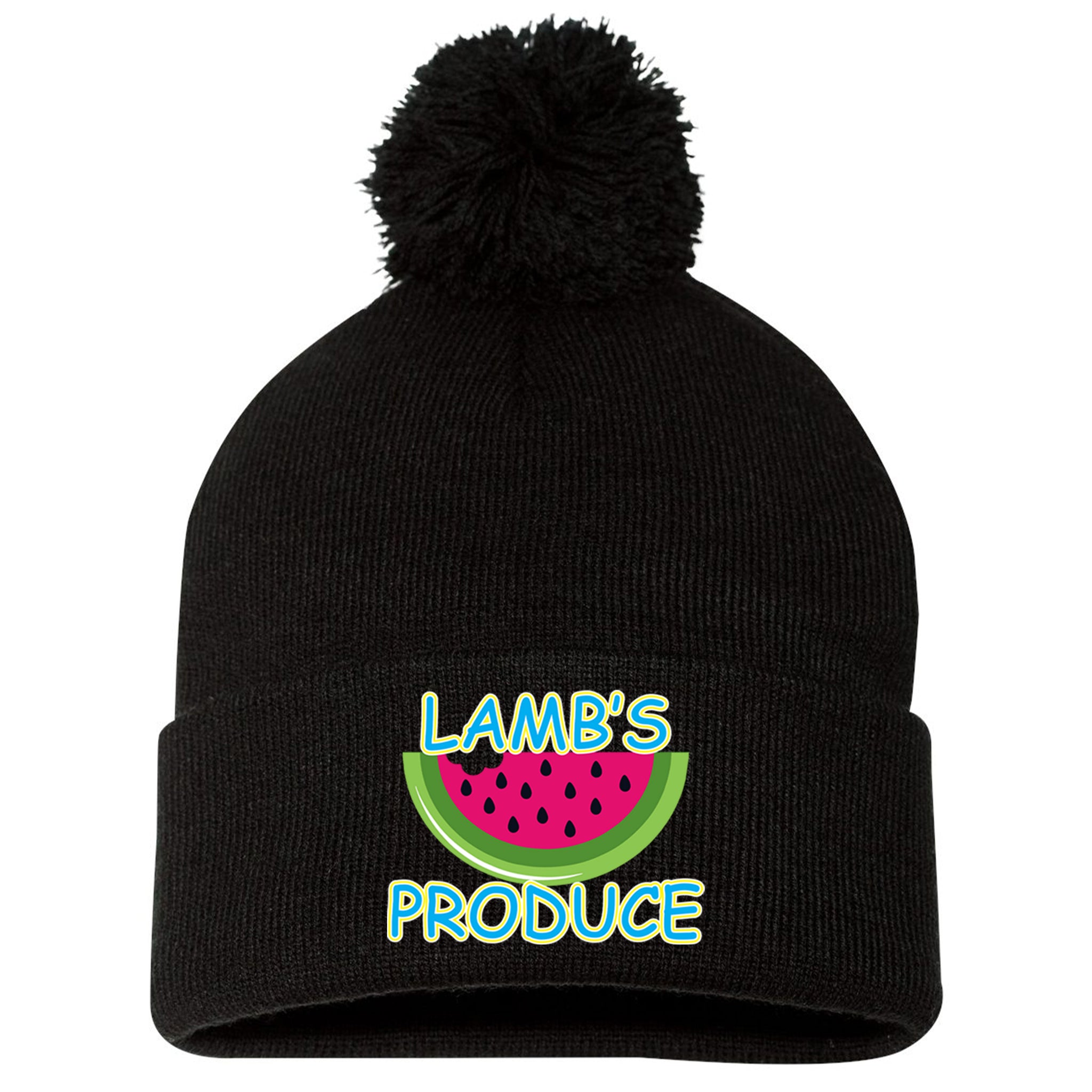 Lamb's Produce Slowpitch Sportsman 12" Pom-Pom Cuffed Beanie