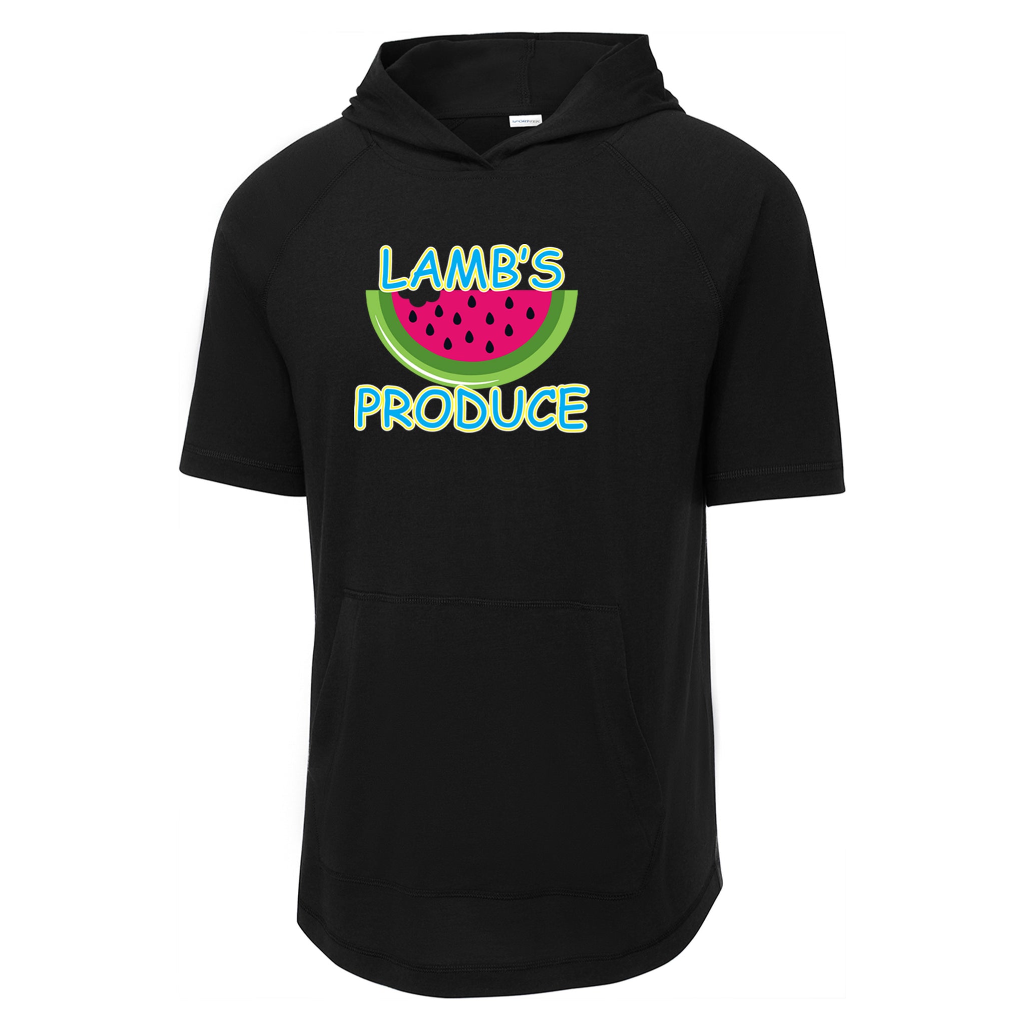 Lamb's Produce Slowpitch Sport-Tek ® PosiCharge ® Tri-Blend Wicking Short Sleeve Hoodie