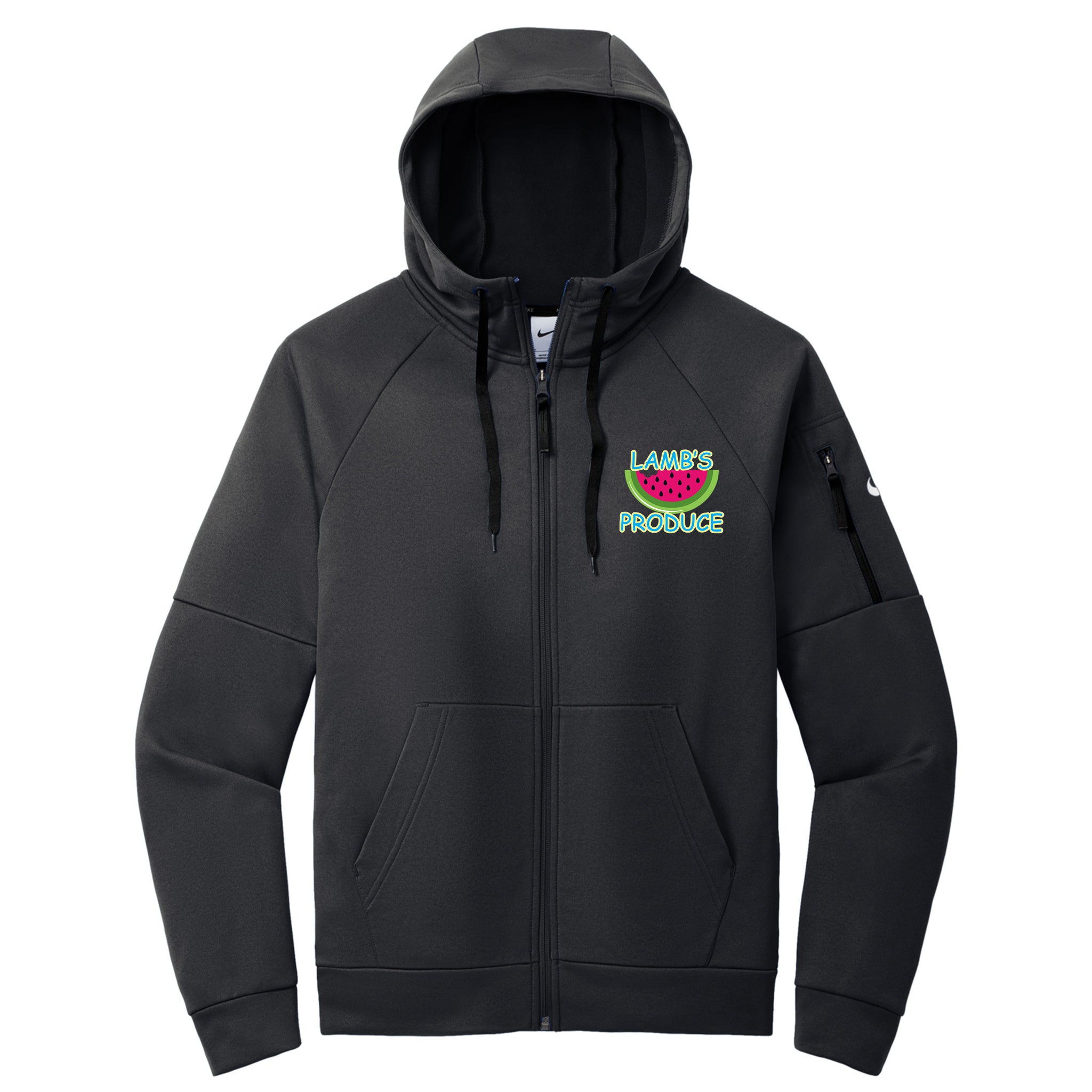 Lamb's Produce Slowpitch Nike Therma-FIT Pocket Full-Zip Fleece Hoodie