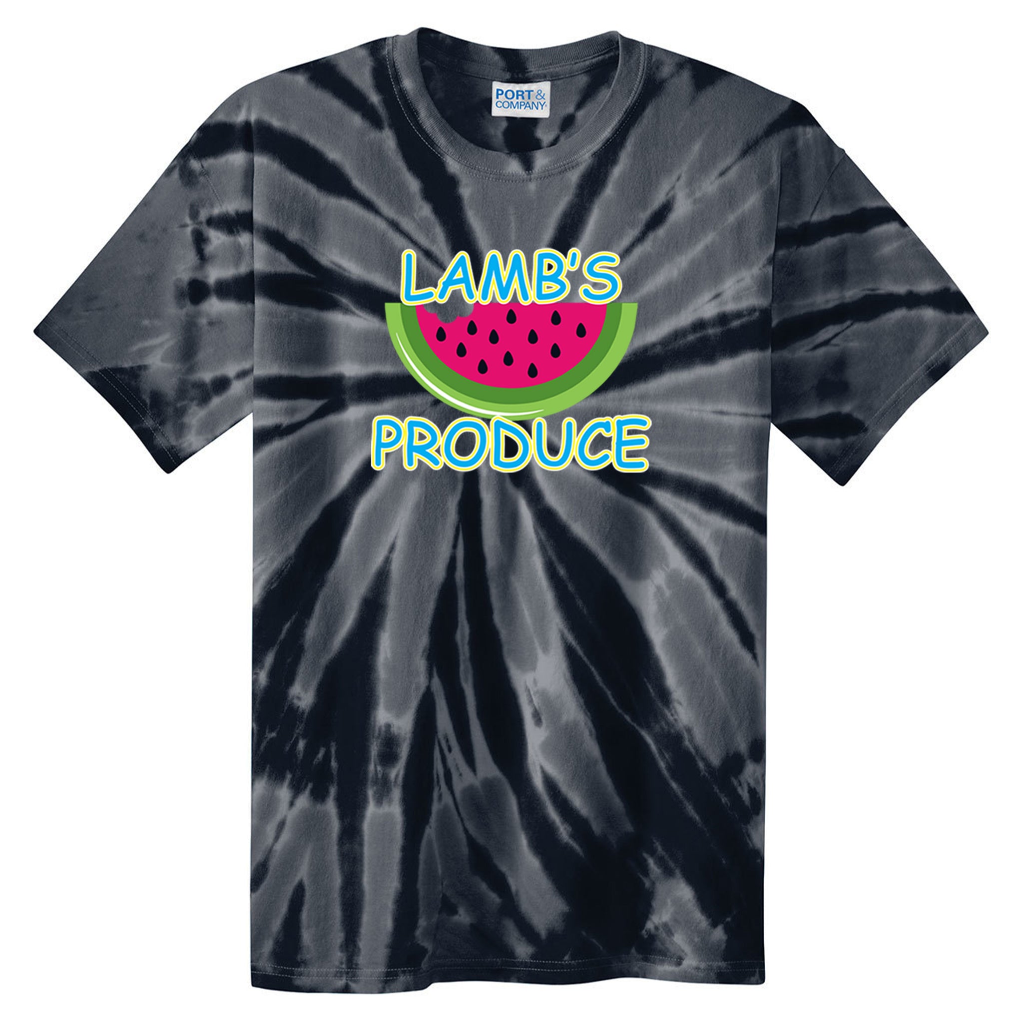 Lamb's Produce Slowpitch Port & Company® Tie-Dye Tee