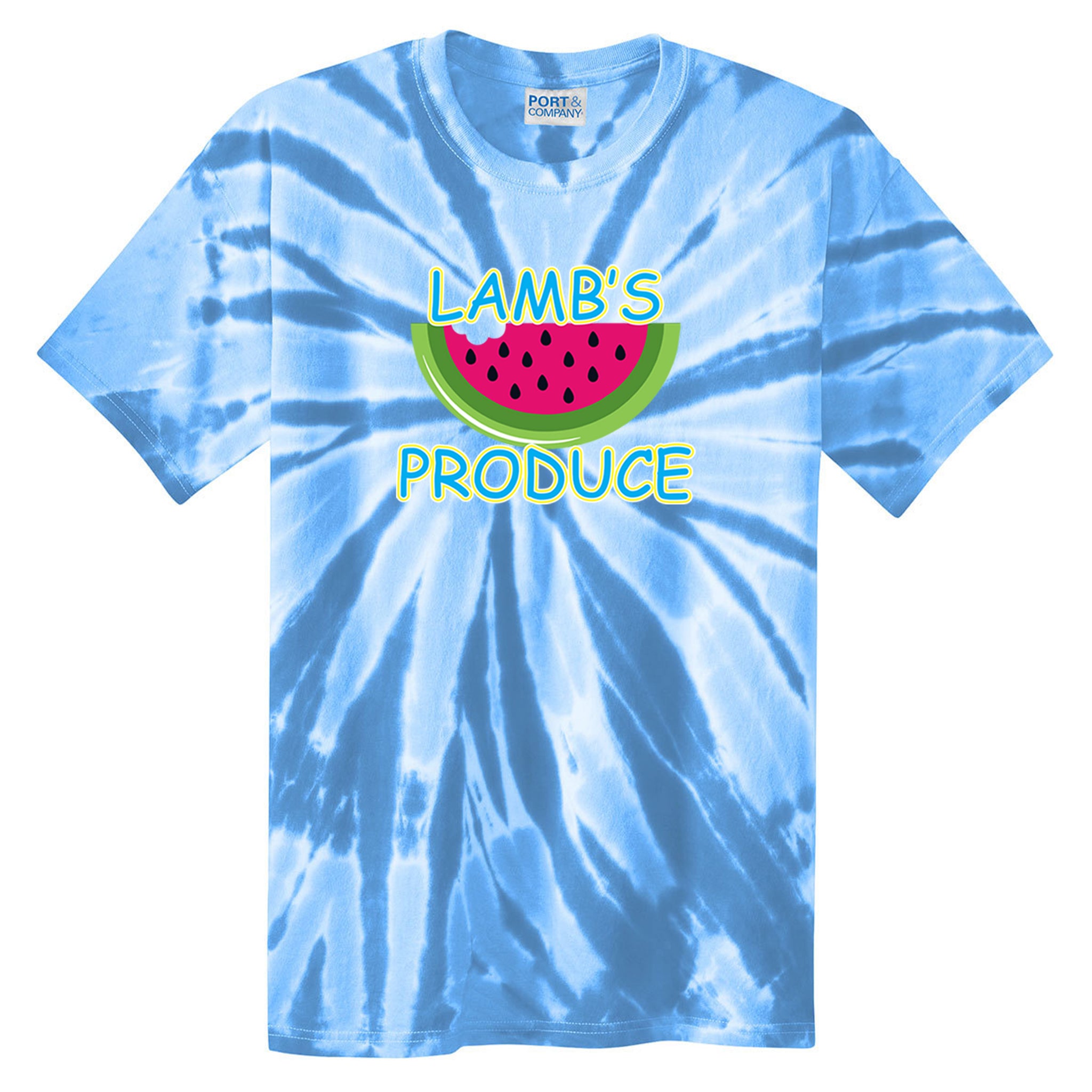 Lamb's Produce Slowpitch Port & Company® Tie-Dye Tee