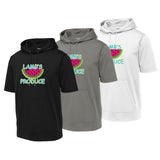 Lamb's Produce Slowpitch Sport-Tek ® Sport-Wick ® Fleece Short Sleeve Hooded Pullover
