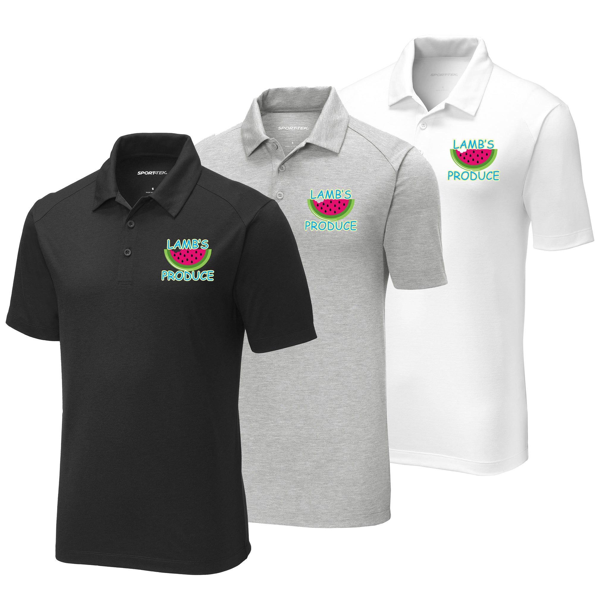 Lamb's Produce Slowpitch Sport-Tek ® PosiCharge ® Tri-Blend Wicking Polo
