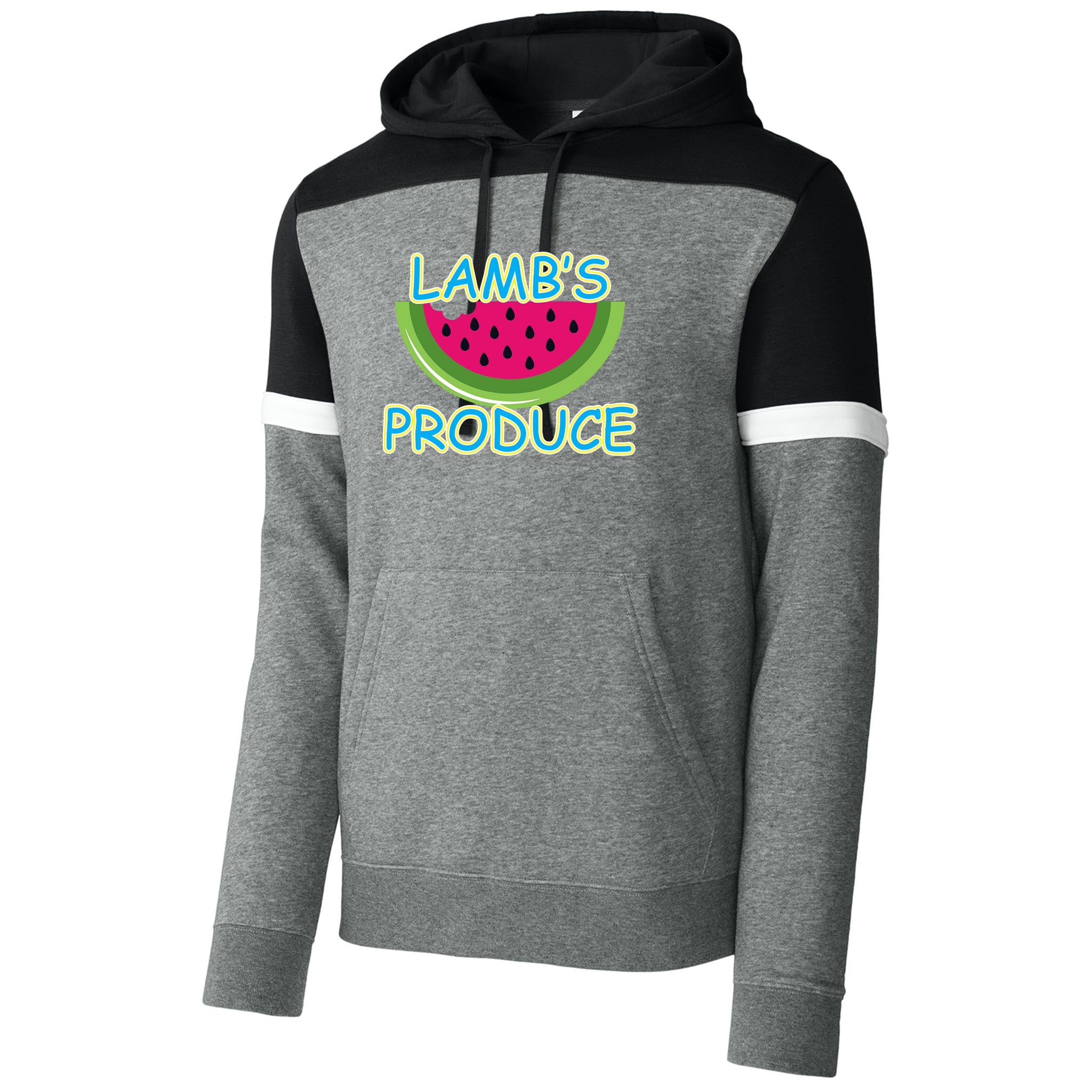 Lamb's Produce Sport-Tek® Drive Fleece Colorblock Hoodie