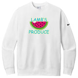 Lamb's Produce Slowpitch Nike Club Fleece Sleeve Swoosh Crew