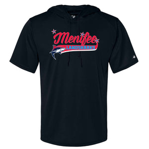 Menifee Landsharks Fastpitch Badger B-Core Hooded T-Shirt