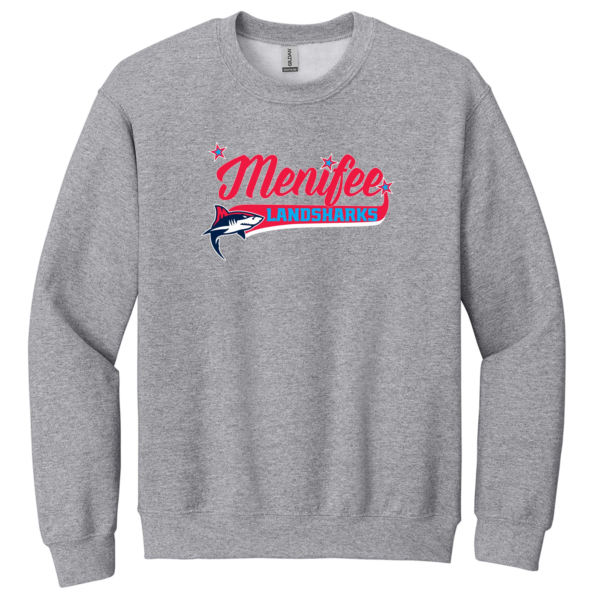 Menifee Landsharks Fastpitch Gildan® Heavy Blend™ Crewneck Sweatshirt