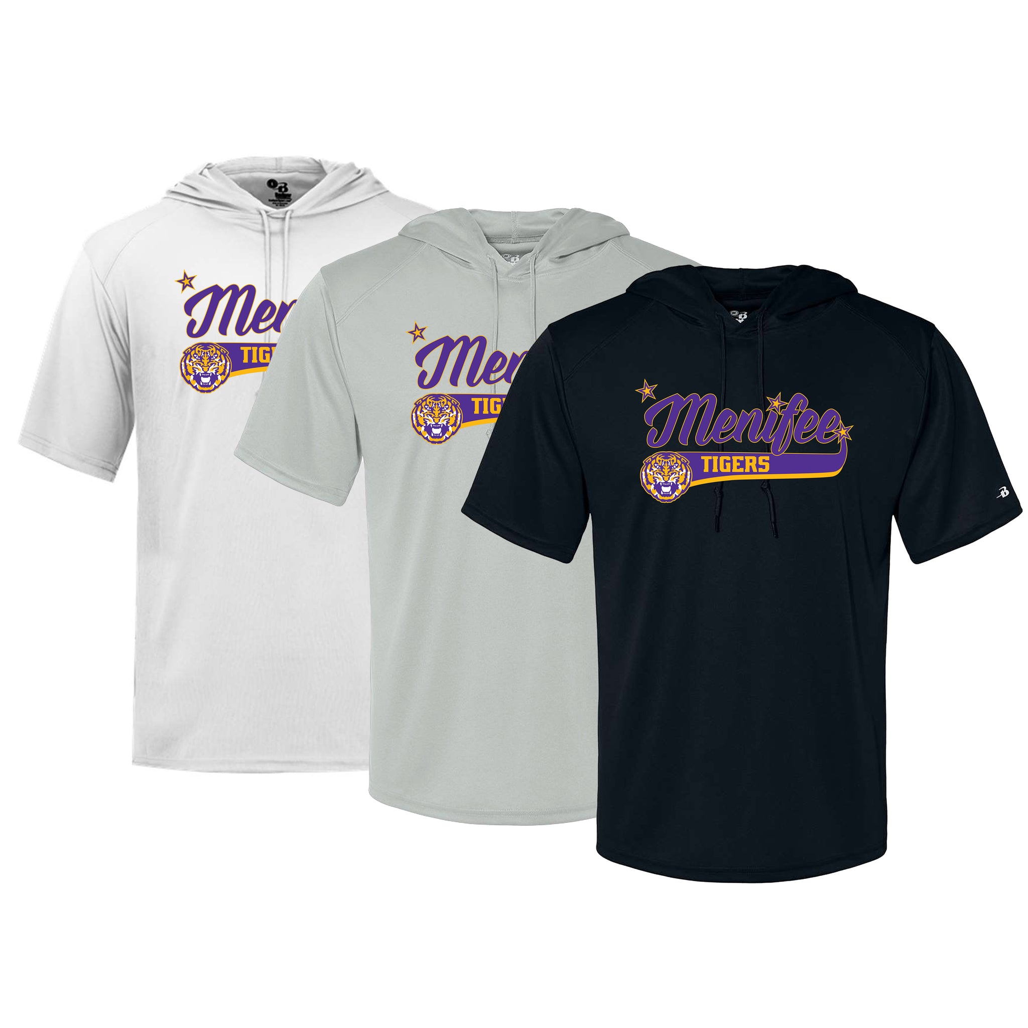 Menifee Tigers Fastpitch Badger B-Core Hooded T-Shirt