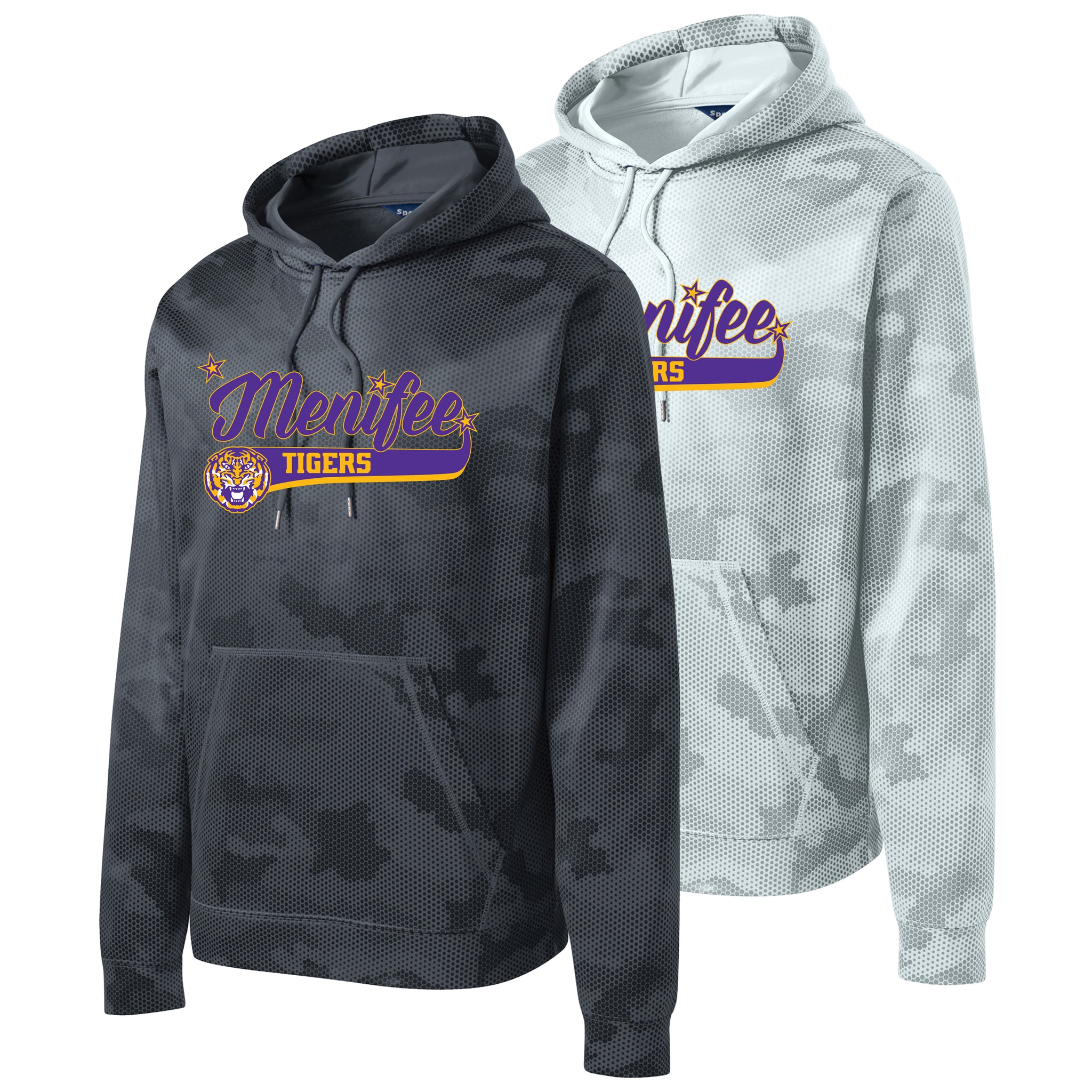 Menifee Tigers Fastpitch Sport-Tek® Sport-Wick® CamoHex Fleece Hooded Pullover