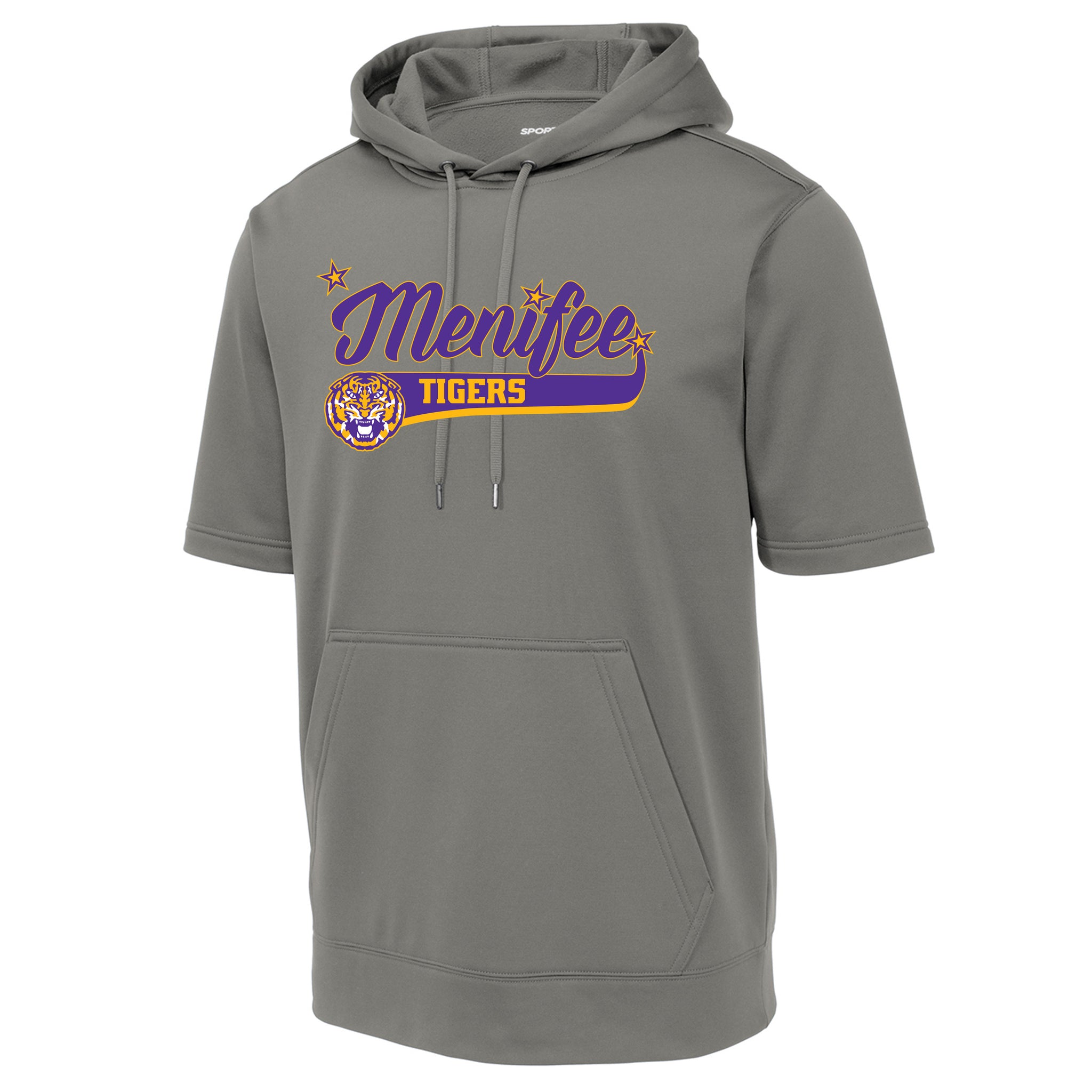 Menifee Tigers Fastpitch Sport-Tek ® Sport-Wick ® Fleece Short Sleeve Hooded Pullover