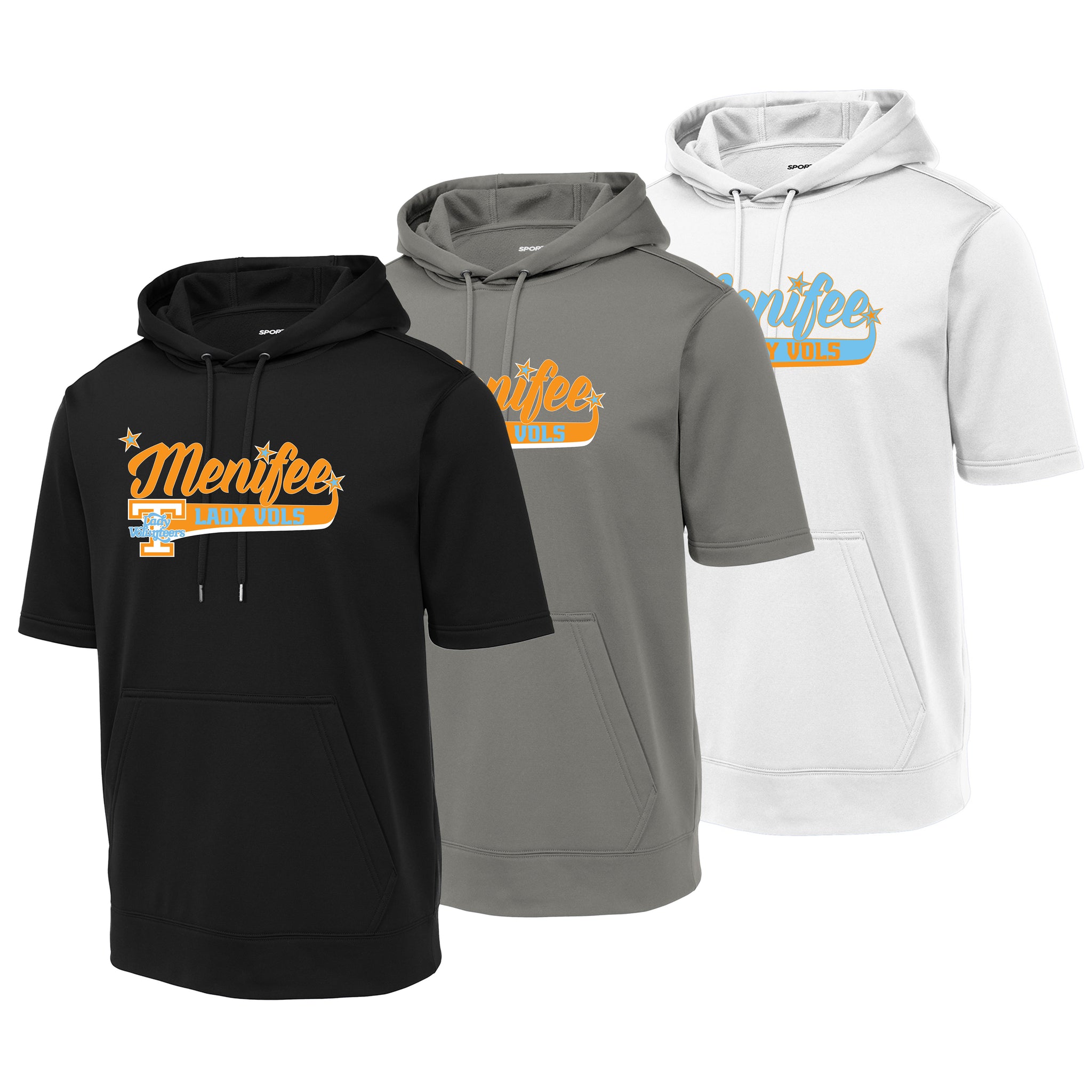 Menifee Lady Vols Fastpitch Sport-Tek ® Sport-Wick ® Fleece Short Sleeve Hooded Pullover