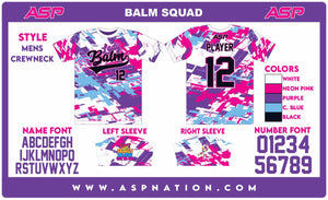 Lady Balm Squad Mens/Boys Full Sublimation Short Sleeve