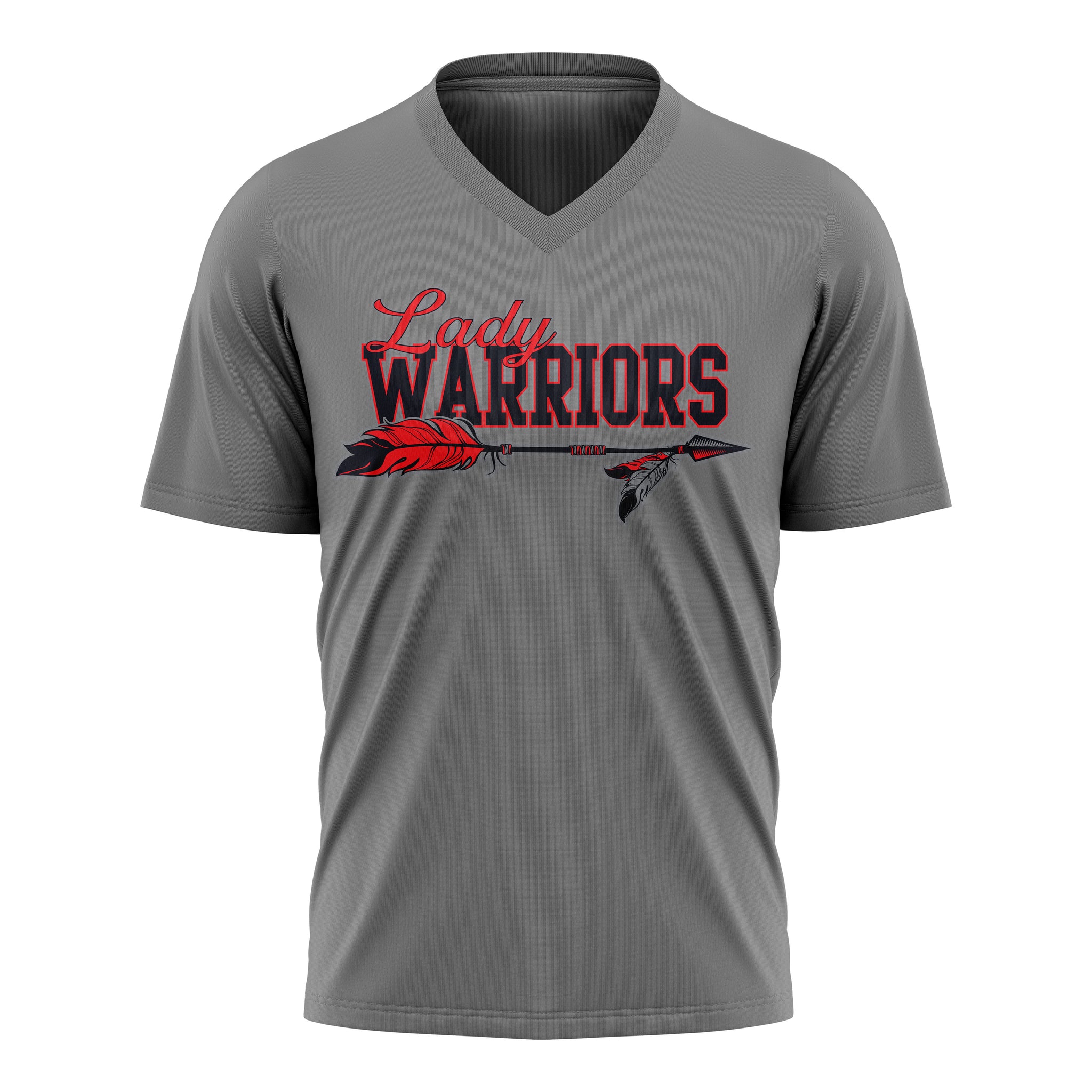 LADY WARRIORS WOMENS FULL SUB V-NECK SHORT SLEEVE