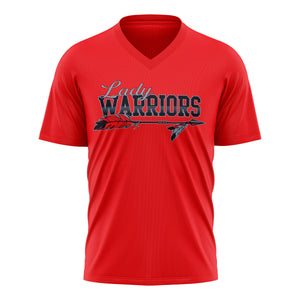 LADY WARRIORS WOMENS FULL SUB V-NECK SHORT SLEEVE