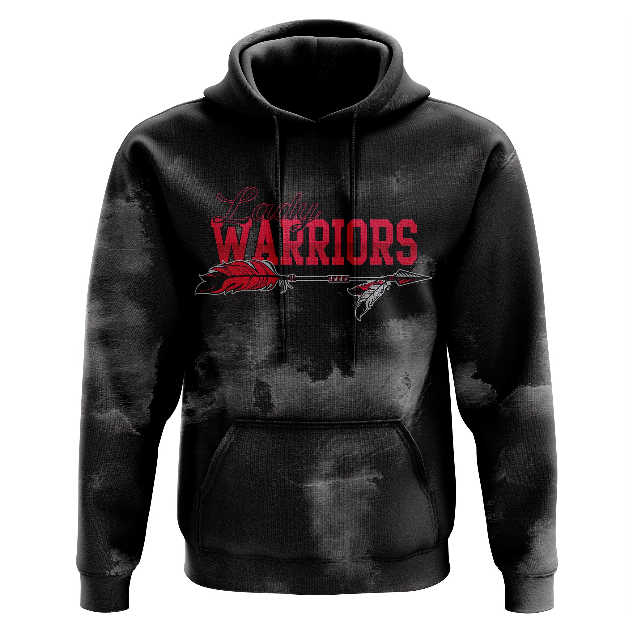 LADY WARRIORS TIE DYE FULL SUB HOODIE