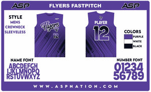 Little Flyers Fastpitch Mens/Boys Full Sublimation Sleeveless