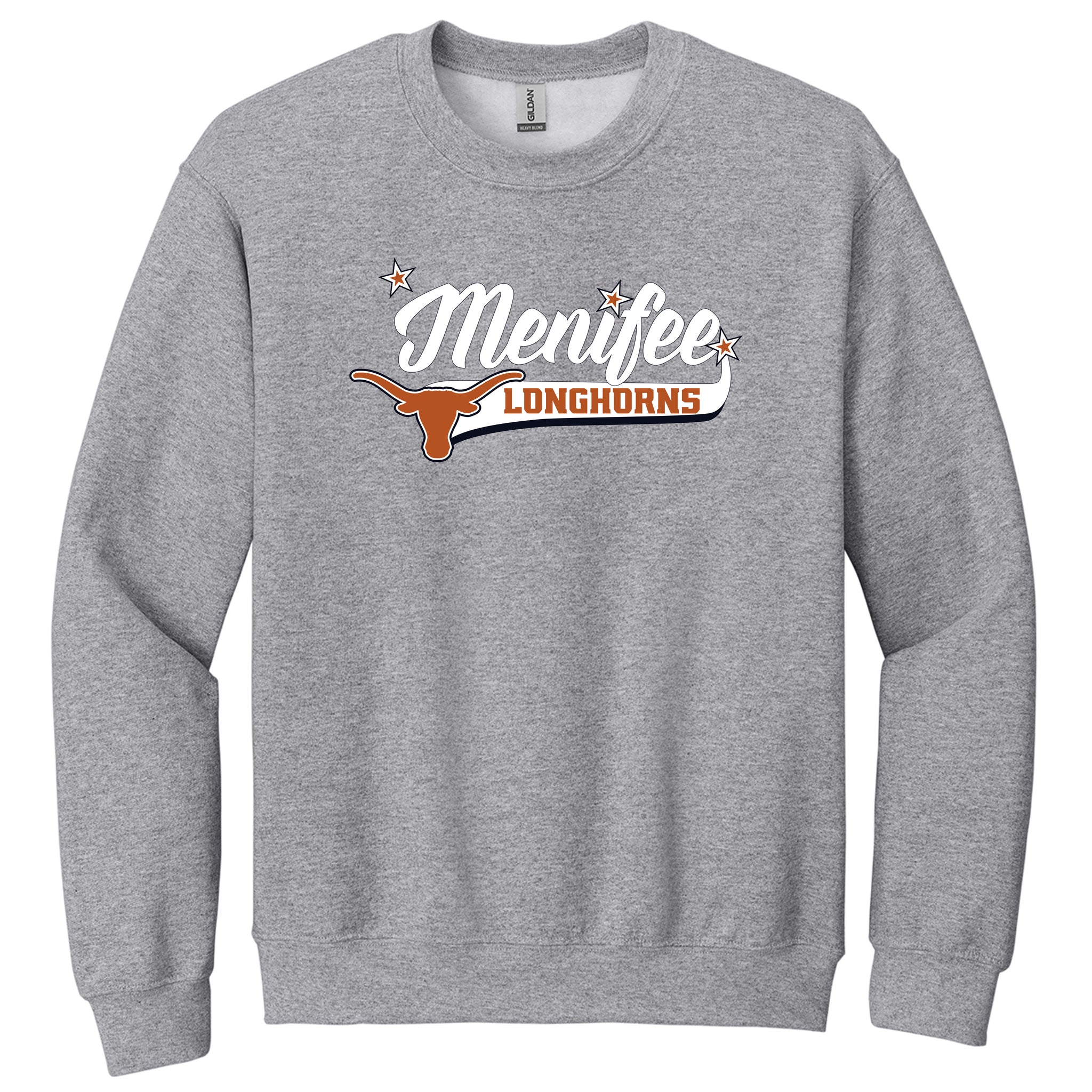 Menifee Longhorns Fastpitch Gildan® Heavy Blend™ Crewneck Sweatshirt