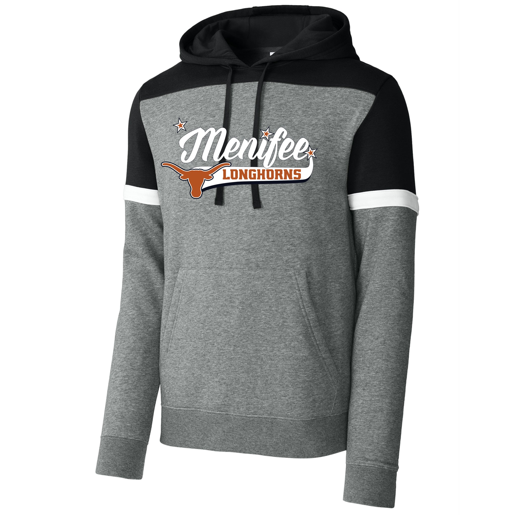 Menifee Longhorns Fastpitch Sport-Tek® Drive Fleece Colorblock Hoodie