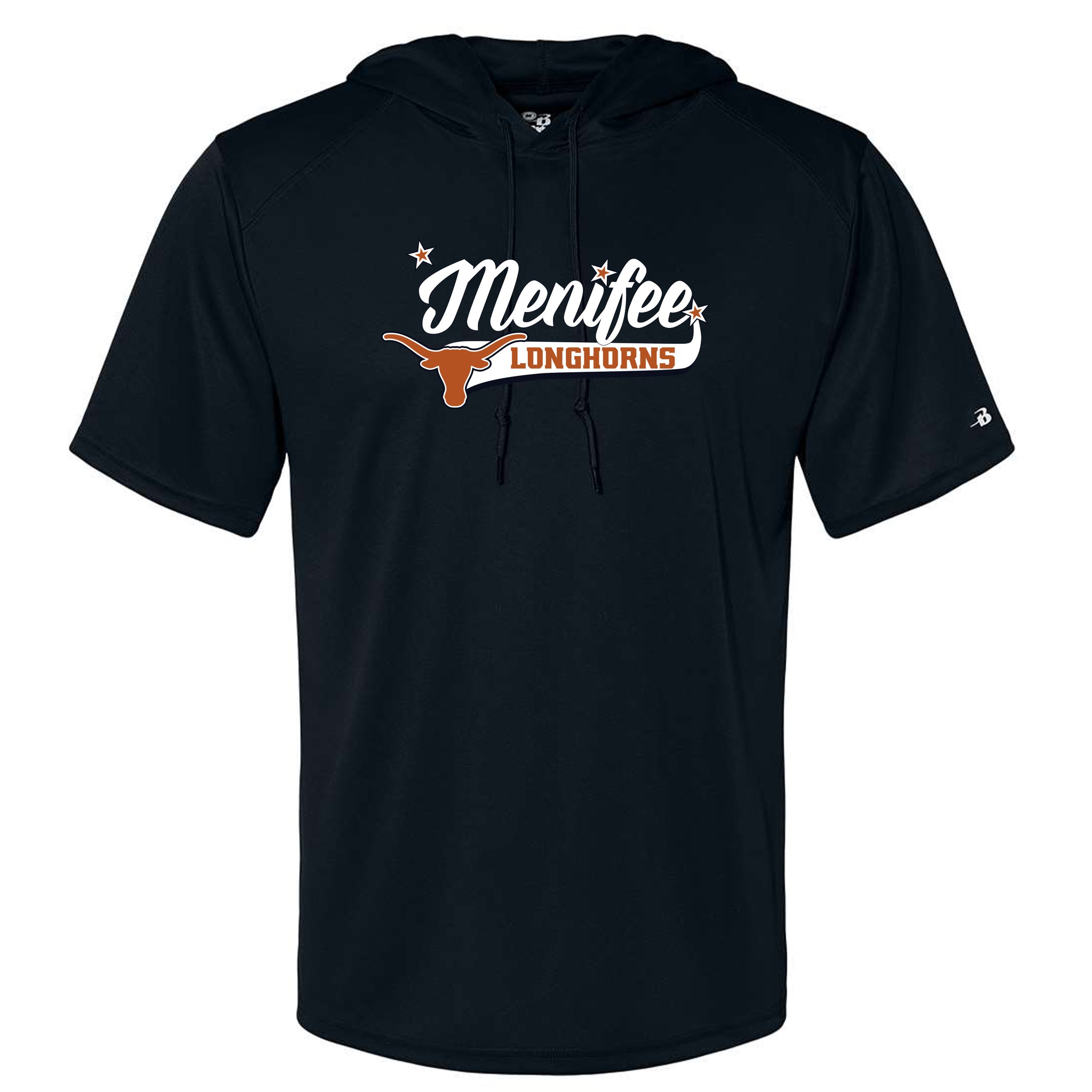 Menifee Longhorns Fastpitch Badger B-Core Hooded T-Shirt
