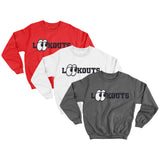 LOOKOUTS BASEBALL 50/50 BLEND CREWNECK SWEATSHIRT