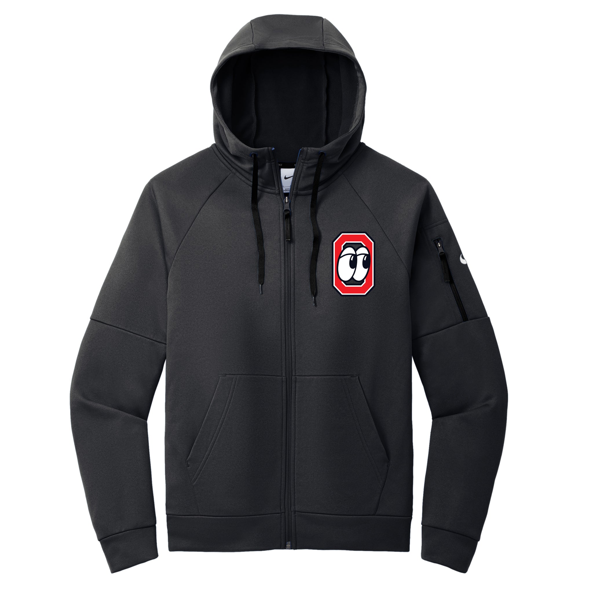 LOOKOUTS BASEBALL Nike Therma-FIT Pocket Full-Zip Fleece Hoodie