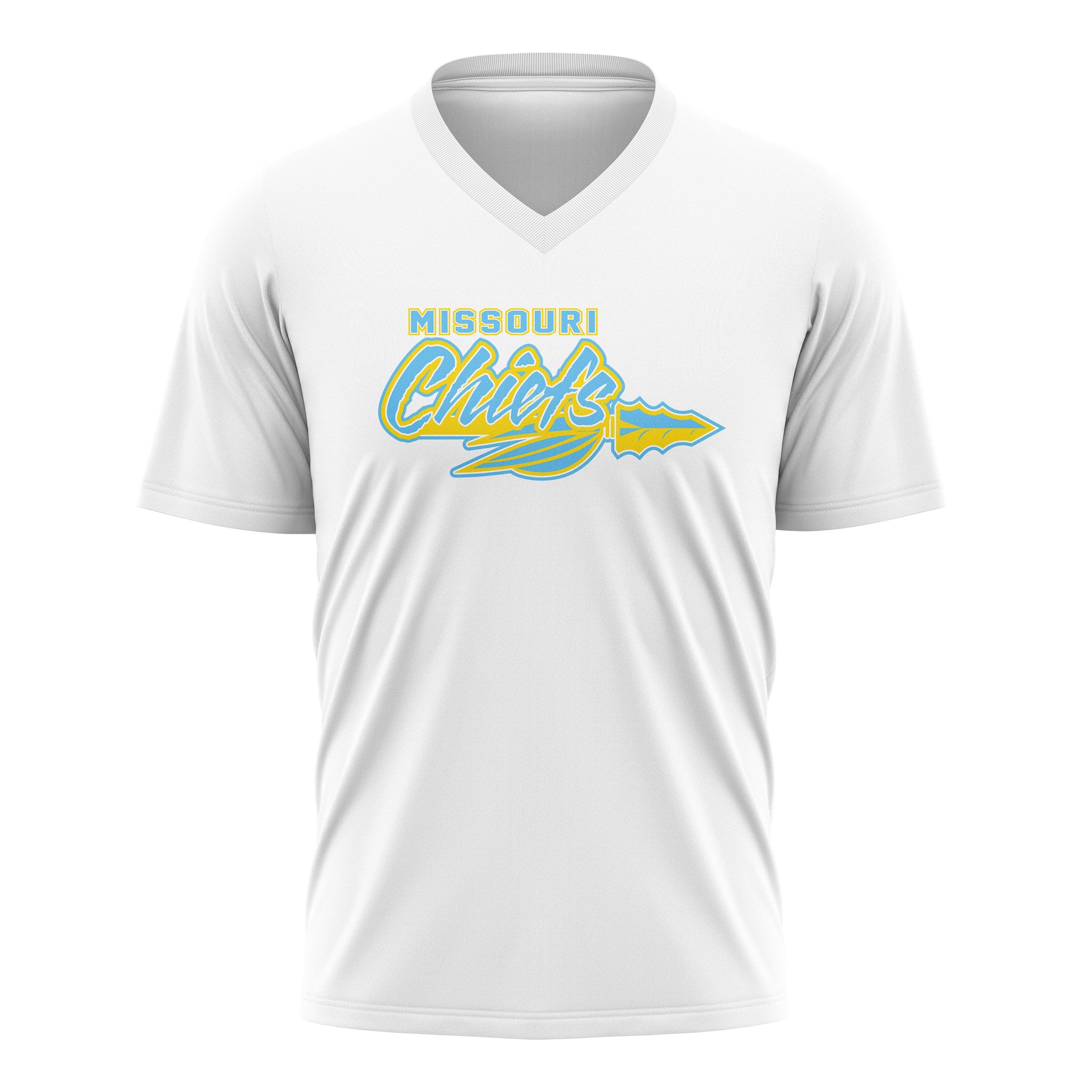 MISSOURI CHIEFS WOMENS V-NECK FULL SUB SHORT SLEEVE