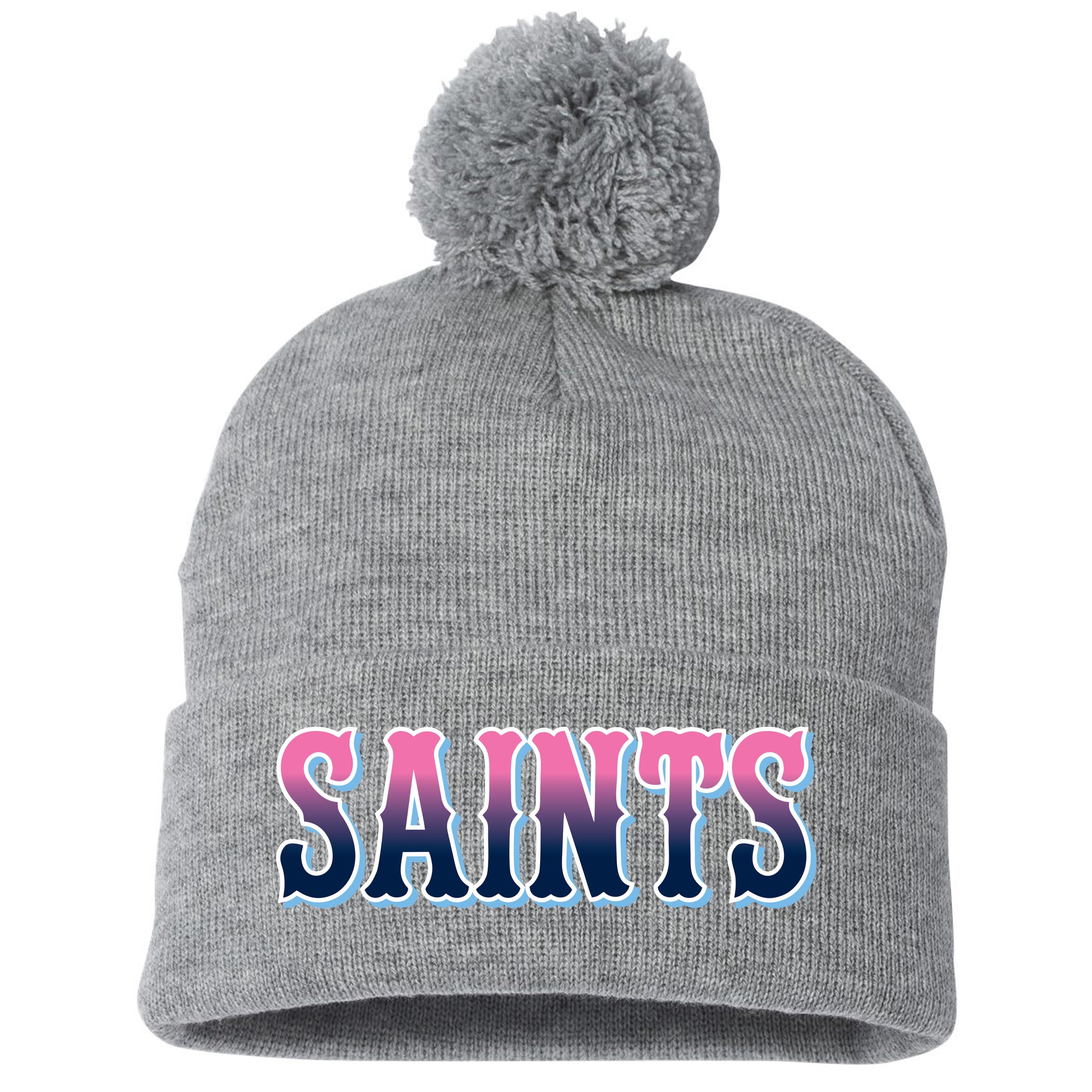 Mission Saints Baseball Sportsman 12" Pom-Pom Cuffed Beanie