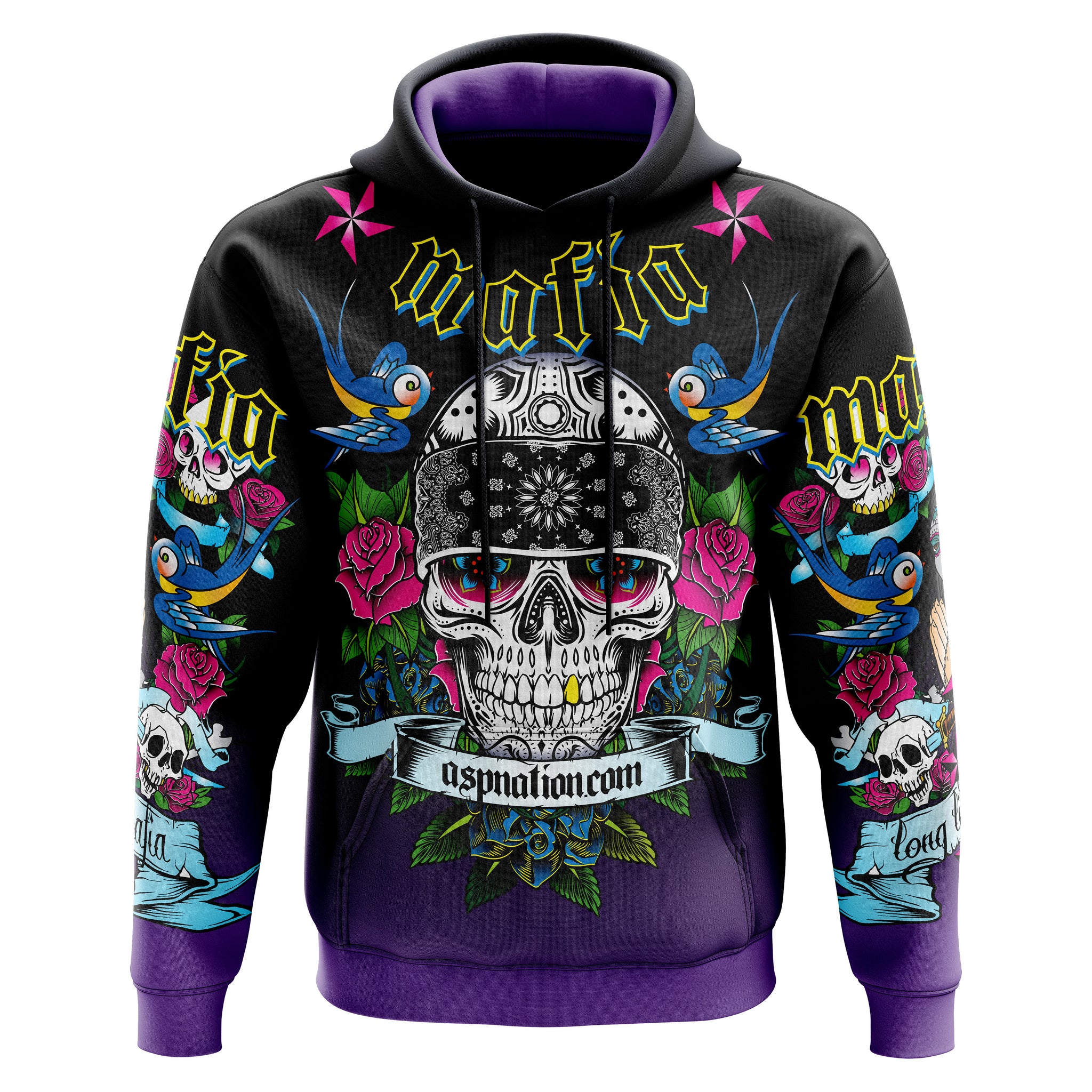 ASP Mafia 14 Mens/Boys Full Sublimation Hoodie