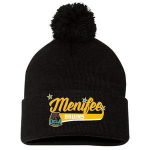 Menifee Bruins Fastpitch Sportsman 12" Pom-Pom Cuffed Beanie