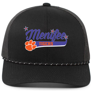 Menifee Tigers Fastpitch Pacific Headwear Trucker Snapback Braid Cap