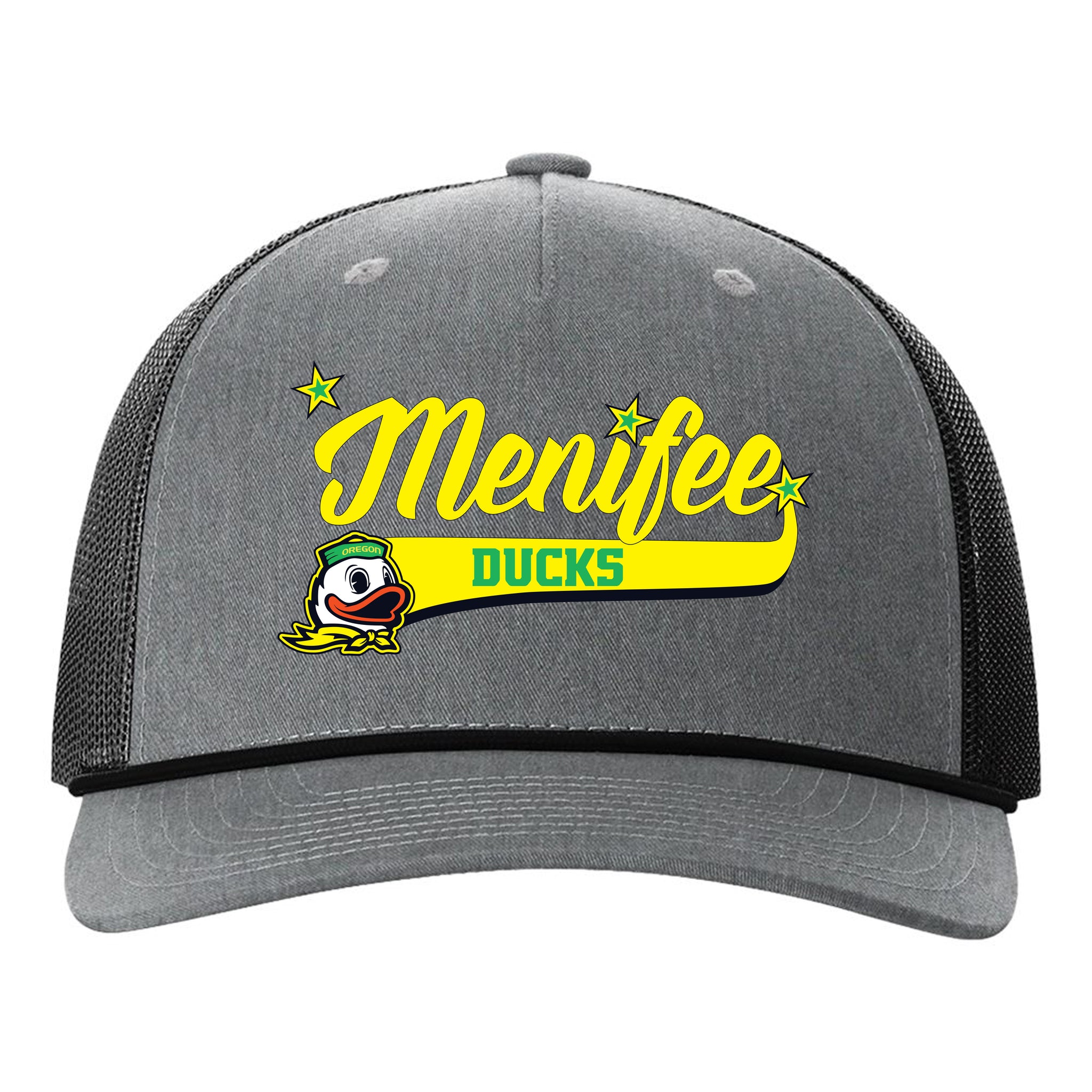 Menifee Ducks Fastpitch Richardson 112FPR Five Panel Trucker with Rope Snapback