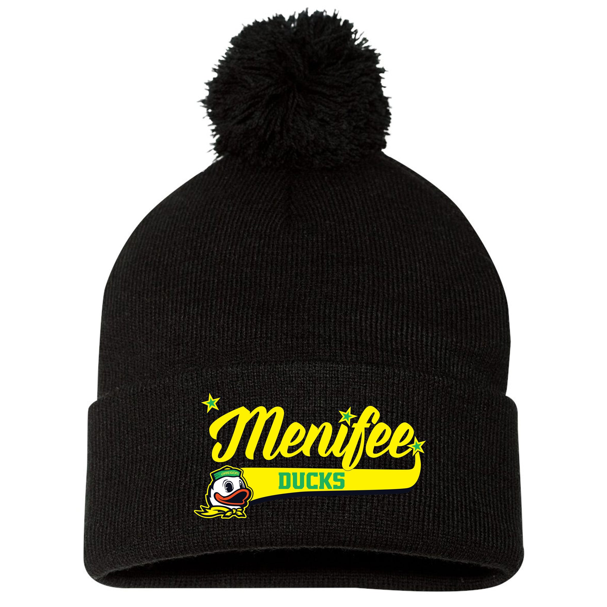 Menifee Ducks Fastpitch Sportsman 12" Pom-Pom Cuffed Beanie